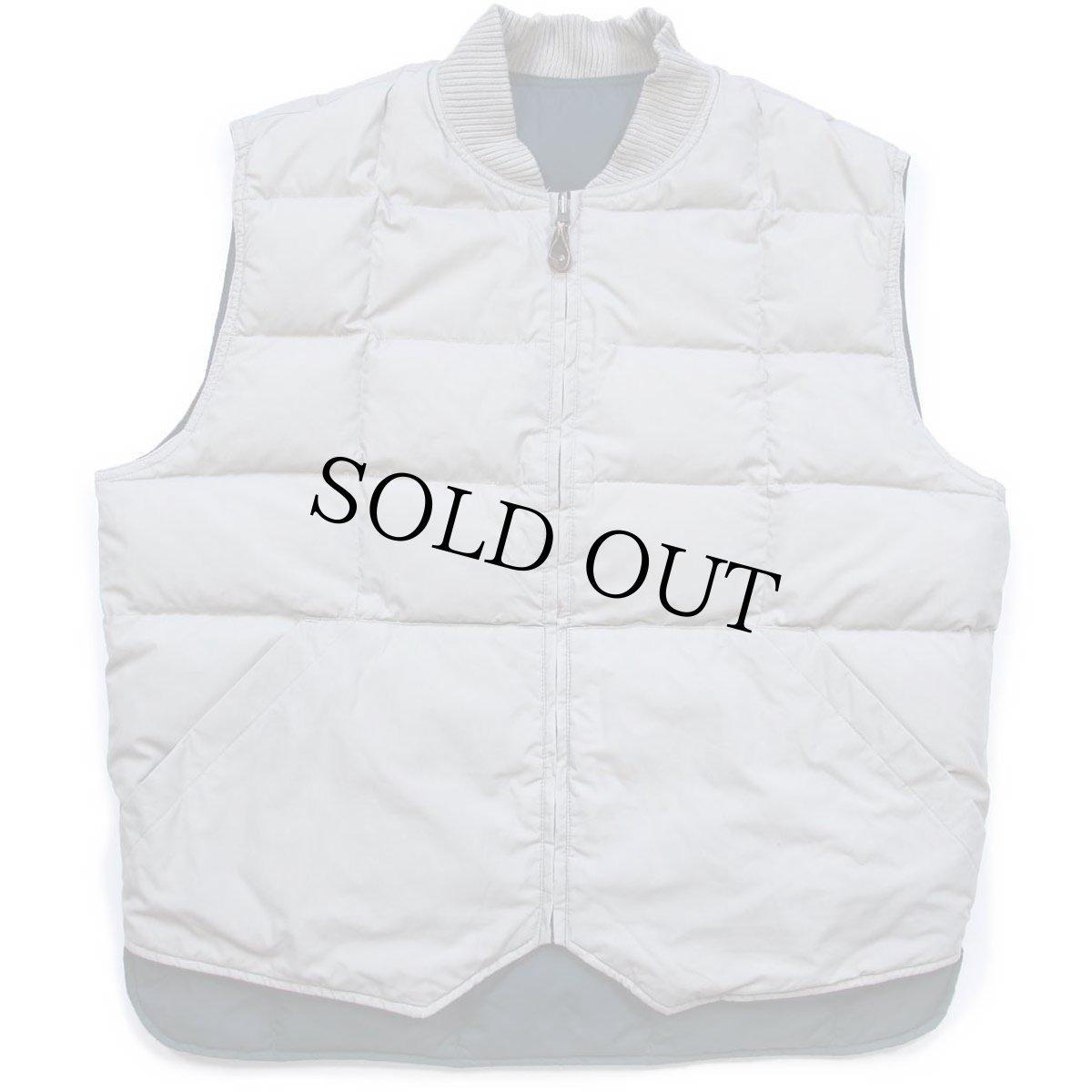 画像5: 90s EddieBauerエディーバウアー リバーシブル ダウンベスト 深緑×グレーベージュ L (5)