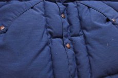 画像7: 70s USA製 HUDSON BAY ダウンベスト 紺 M (7)