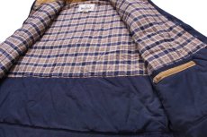 画像5: 70s USA製 Woolrichウールリッチ チェック ライトネルライナー 中綿入り ベスト 紺 XL (5)