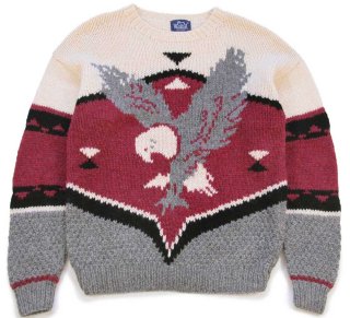 80s ラルフローレン マルチボーダー ショールカラー ローゲージ ウール