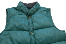 画像3: 80s EddieBauerエディーバウアー ナイロン ダウンベスト 緑 (3)