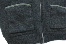 画像6: 90s USA製 L.L.Bean パチポケ フリースライナー フルジップ ウールニット ベスト グリーン S (6)