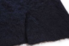 画像7: イタリア製 UNKNOWN ウール×モヘヤ パイル スカート ブラック 100 (7)