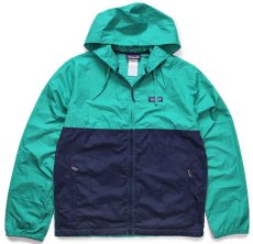 画像1: patagoniaパタゴニア Light & Variable Hoody バイカラー 切り替え ナイロンパーカー NVYB S (1)