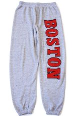 画像2: 80s USA製 FRUIT OF THE LOOM BOSTON スウェットパンツ 杢グレー L (2)