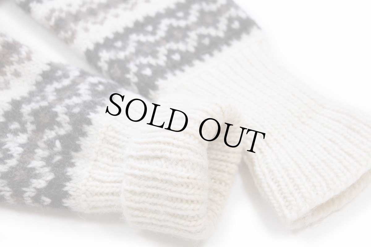 画像6: アイルランド製 STOBI ノルディック柄 ウールニット セーター (6)