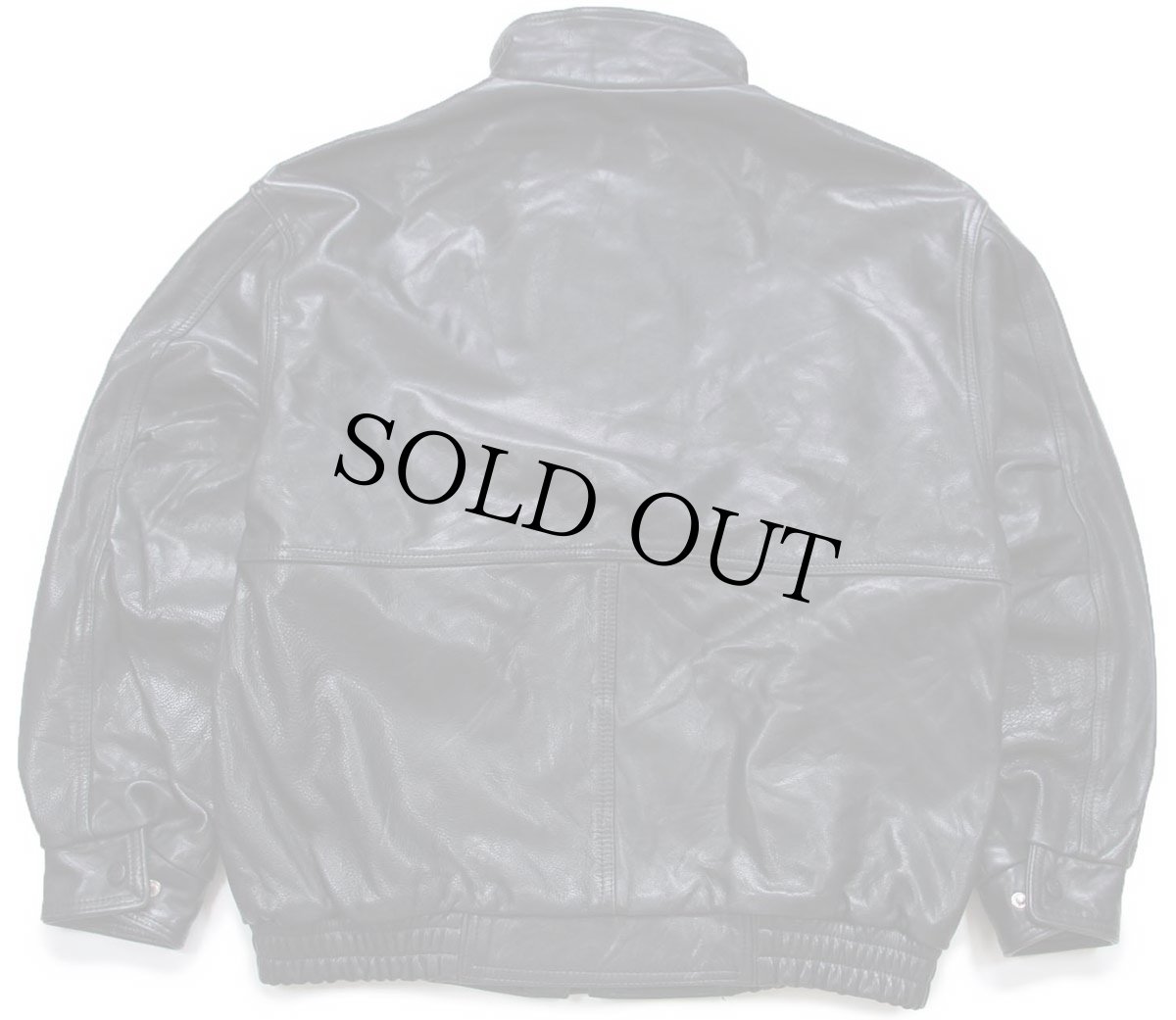 画像2: 90s カナダ製 CHOKO CORVETTE コルベット ロゴ刺繍 レザージャケット 黒 (2)