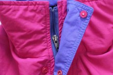 画像5: 90s USA製 patagoniaパタゴニア ハイネック ハーフジップ ナイロン アノラックジャケット ピンク XS (5)