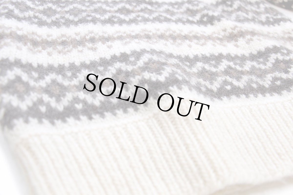 画像5: アイルランド製 STOBI ノルディック柄 ウールニット セーター (5)