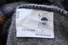 画像5: 80s USA製 BAYAREA TRADERS マルチカラー 切り替え ウールニット セーター L (5)