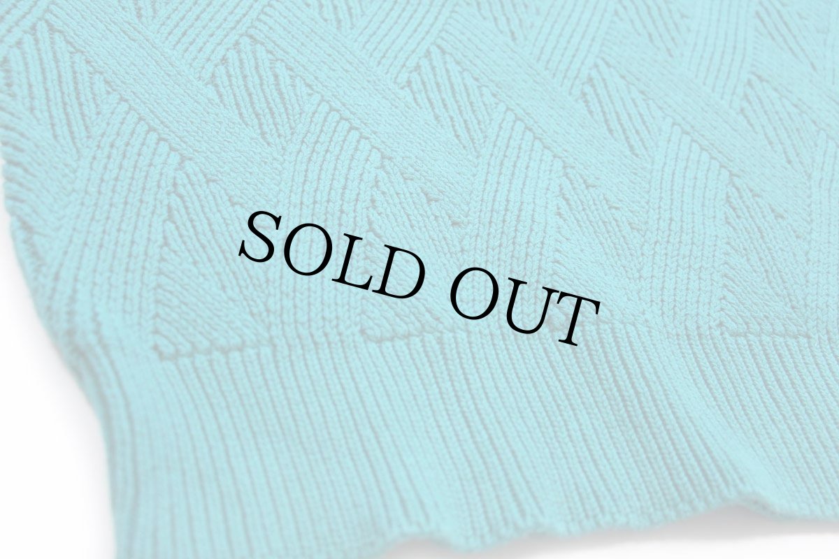 画像5: 80s ABERCROMBIE&FITCH 編み柄 コットンニット セーター グリーン L★アバクロ (5)