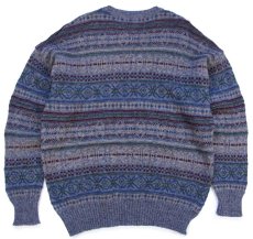 画像2: 80s 英国製 Woolrichウールリッチ フェアアイル柄 ウールニット セーター (2)
