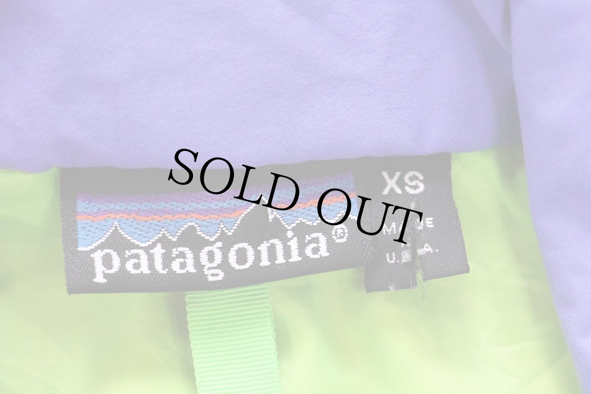 画像4: 90s USA製 patagoniaパタゴニア ハイネック ハーフジップ ナイロン アノラックジャケット ピンク XS (4)
