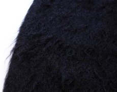 画像6: イタリア製 UNKNOWN ウール×モヘヤ パイル スカート ブラック 100 (6)