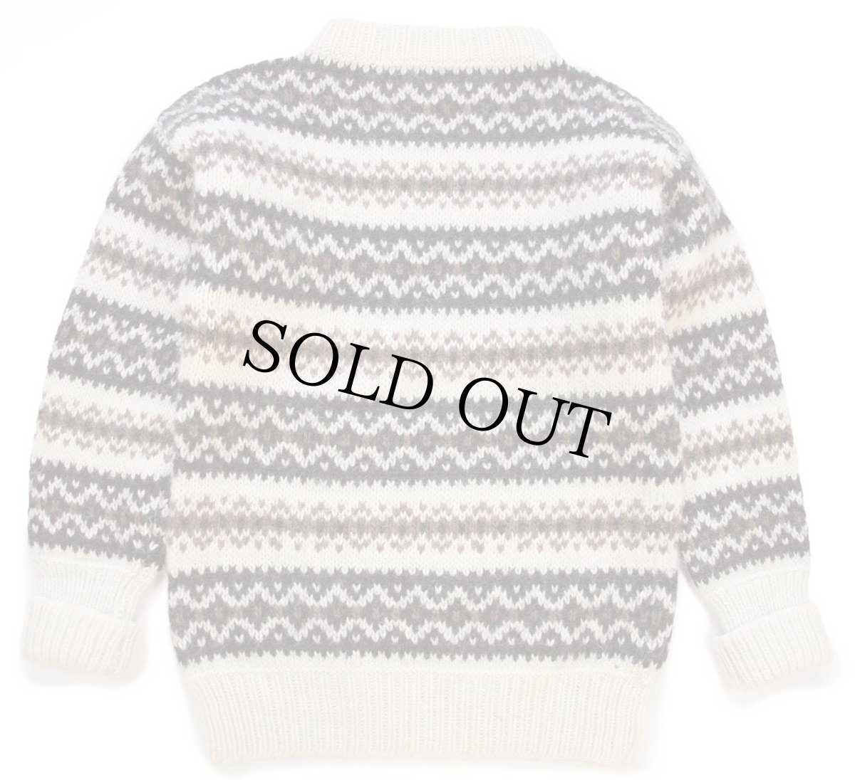 画像2: アイルランド製 STOBI ノルディック柄 ウールニット セーター (2)