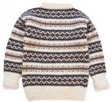 画像2: アイルランド製 STOBI ノルディック柄 ウールニット セーター (2)