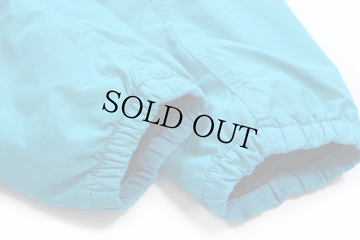 画像5: 90s USA製 L.L.Bean フリースライナー ナイロン アノラックパーカー ターコイズブルー M (5)