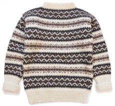 画像1: アイルランド製 STOBI ノルディック柄 ウールニット セーター (1)