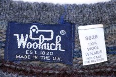 画像4: 80s 英国製 Woolrichウールリッチ フェアアイル柄 ウールニット セーター (4)