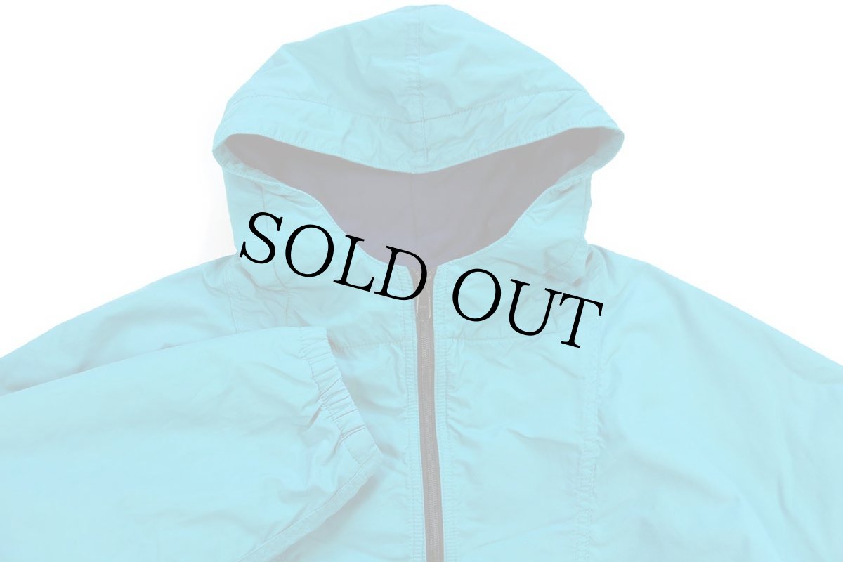 画像3: 90s USA製 L.L.Bean フリースライナー ナイロン アノラックパーカー ターコイズブルー M (3)