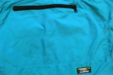 画像6: 90s USA製 L.L.Bean フリースライナー ナイロン アノラックパーカー ターコイズブルー M (6)