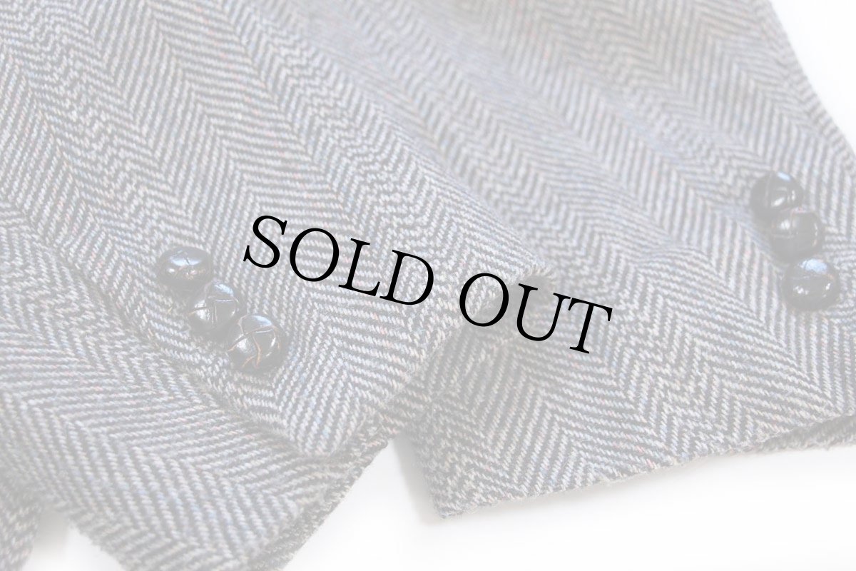 画像8: 70s USA製 LEVI'Sリーバイス WESTERN WEAR エルボーパッチ付き ツイード ウール テーラードジャケット 44R★ブレザー (8)