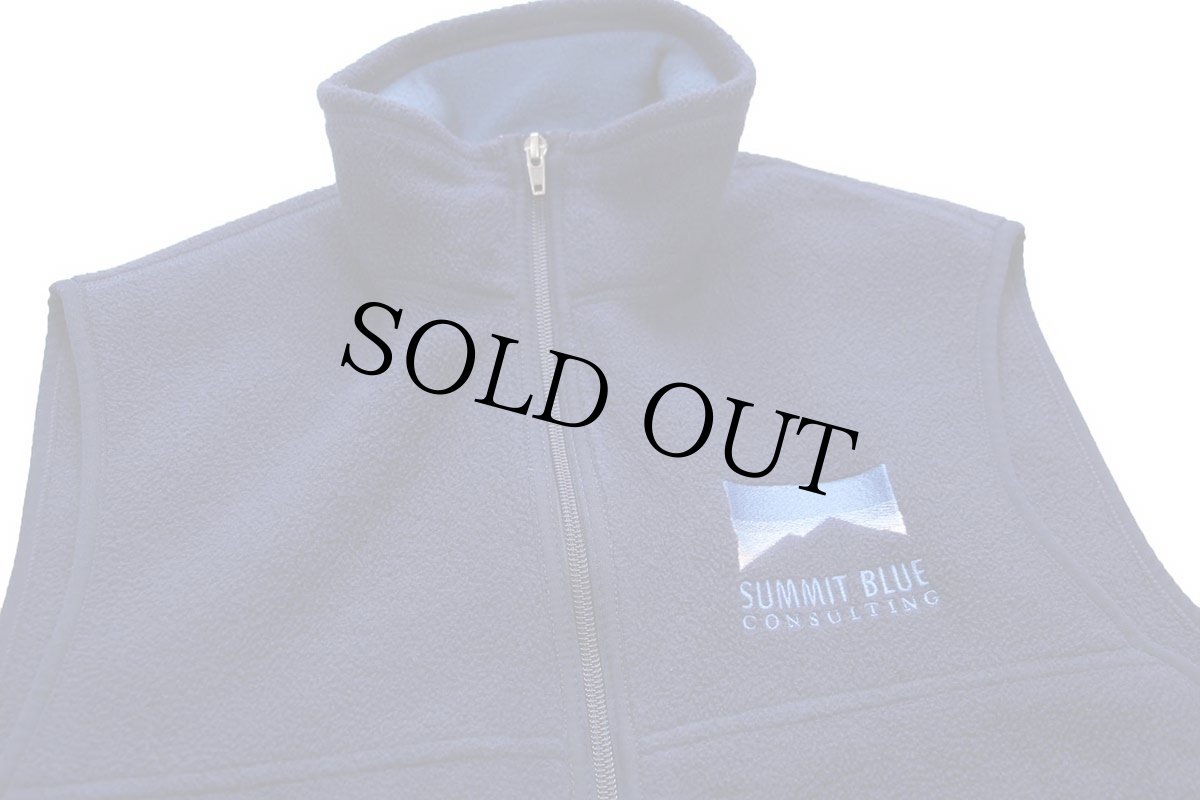 画像3: 00s メキシコ製 patagoniaパタゴニア SUMMIT BLUE CONSULTING 刺繍 シンチラ フリースベスト 紺 CNY M (3)