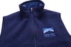 画像3: 00s メキシコ製 patagoniaパタゴニア SUMMIT BLUE CONSULTING 刺繍 シンチラ フリースベスト 紺 CNY M (3)