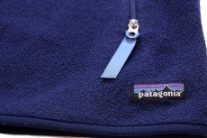 画像6: 00s メキシコ製 patagoniaパタゴニア SUMMIT BLUE CONSULTING 刺繍 シンチラ フリースベスト 紺 CNY M (6)