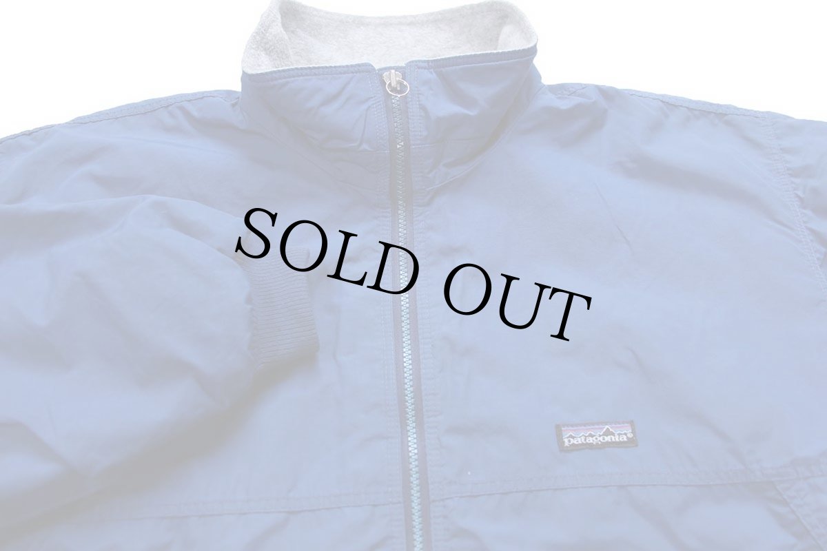 画像3: 90s USA製 patagoniaパタゴニア シェルドシンチラ フリースライナー ナイロンジャケット 青 L (3)