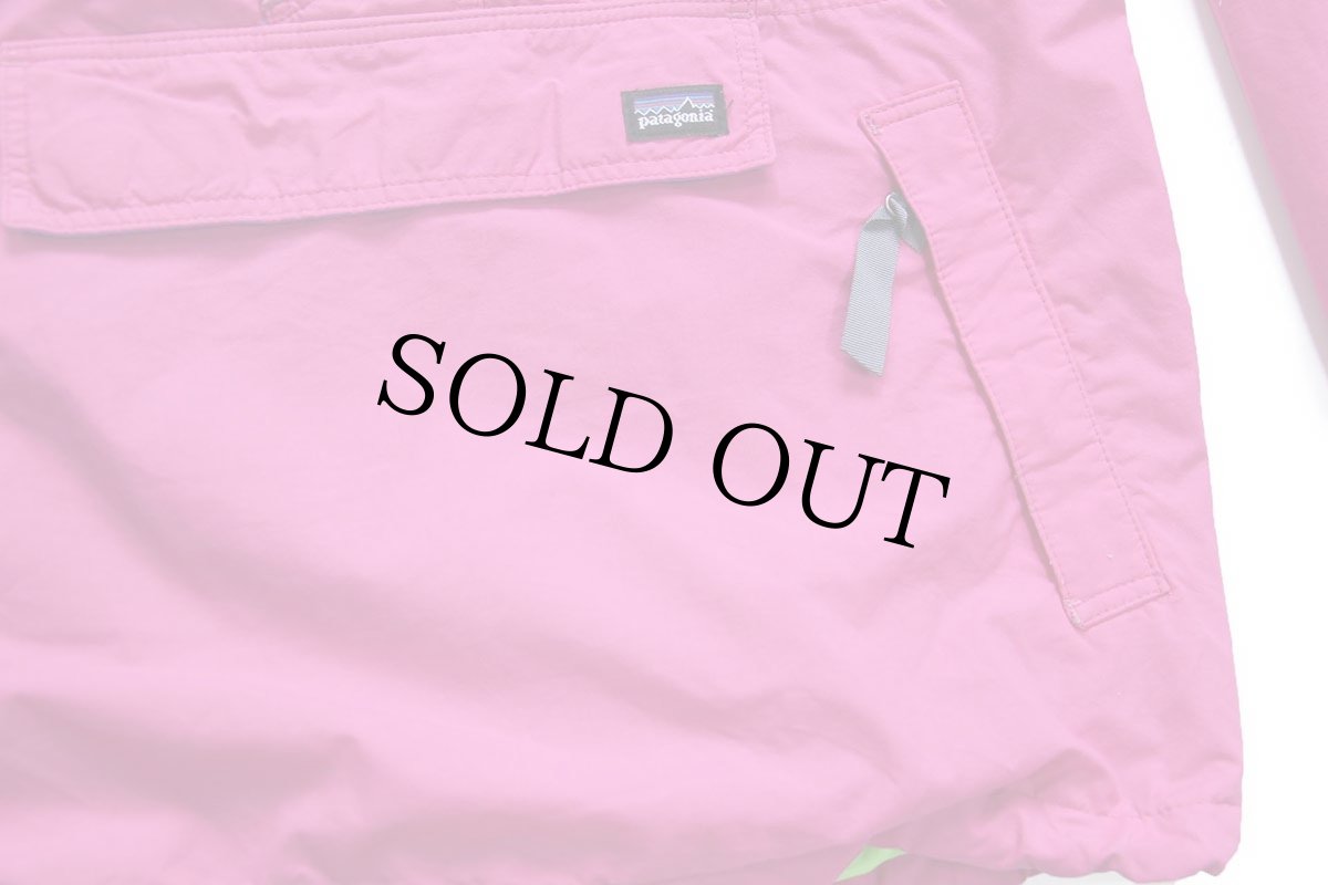 画像6: 90s USA製 patagoniaパタゴニア ハイネック ハーフジップ ナイロン アノラックジャケット ピンク XS (6)