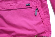 画像6: 90s USA製 patagoniaパタゴニア ハイネック ハーフジップ ナイロン アノラックジャケット ピンク XS (6)