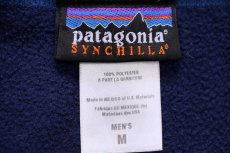 画像4: 00s メキシコ製 patagoniaパタゴニア SUMMIT BLUE CONSULTING 刺繍 シンチラ フリースベスト 紺 CNY M (4)
