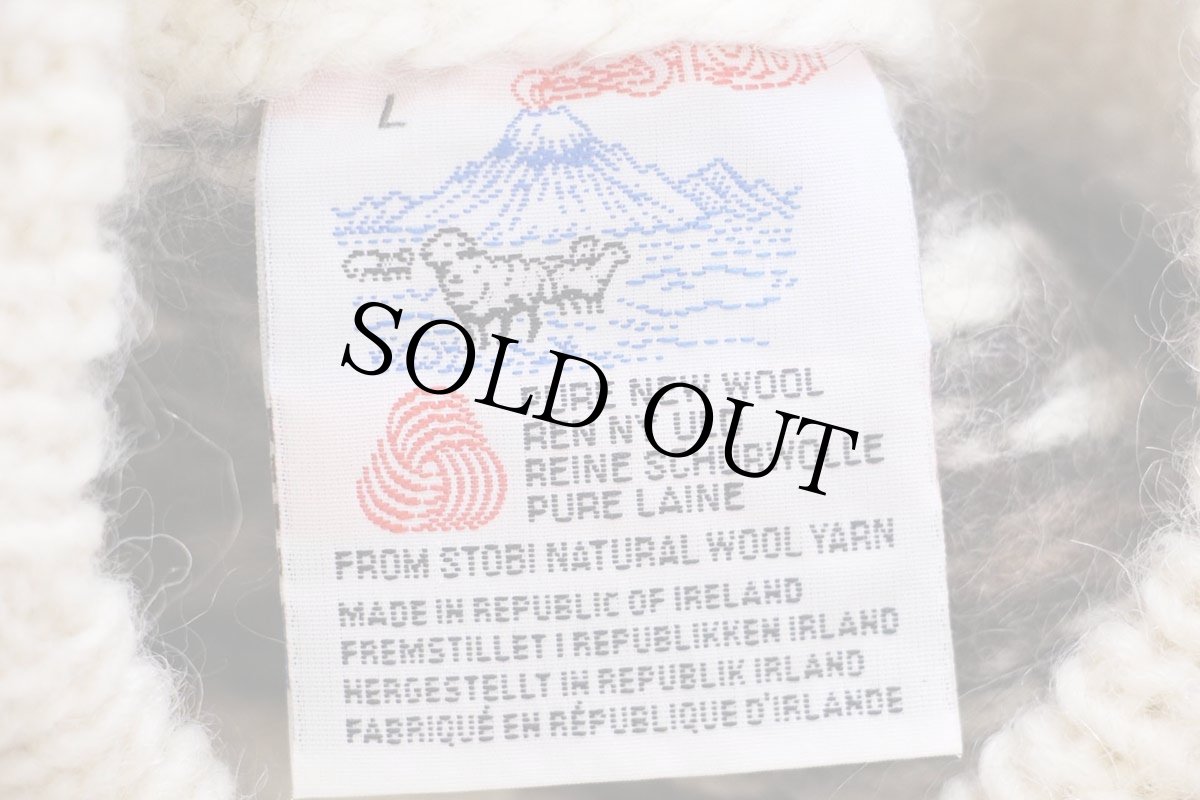 画像4: アイルランド製 STOBI ノルディック柄 ウールニット セーター (4)