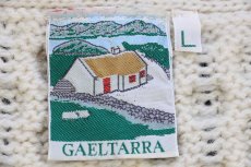 画像4: アイルランド製 GAELTARRA ケーブル編み ウールニット カーディガン ナチュラル L★フィッシャーマン (4)