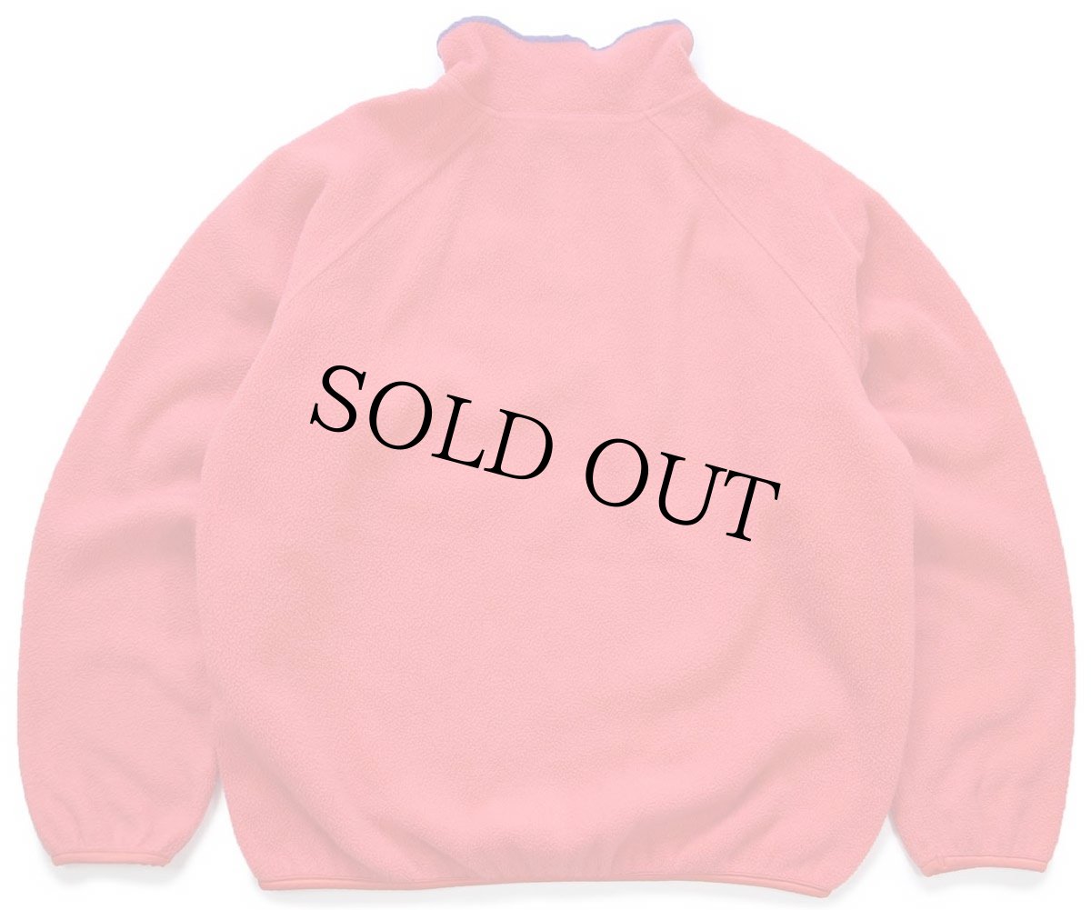 画像2: 90s USA製 LANDS'ENDランズエンド スナップT プルオーバー フリース ピンク×紫 M (2)