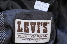 画像4: 70s USA製 LEVI'Sリーバイス WESTERN WEAR エルボーパッチ付き ツイード ウール テーラードジャケット 44R★ブレザー (4)