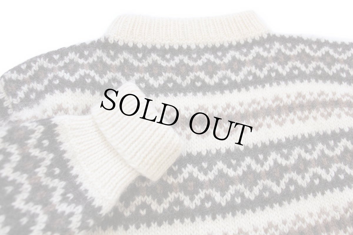 画像3: アイルランド製 STOBI ノルディック柄 ウールニット セーター (3)