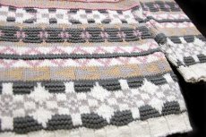 画像5: 80s USA製 L.L.Bean 雪柄 ノルディック柄 モックネック コットンニット セーター L (5)