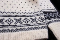 画像5: ノルウェー製 norse knit ノルディック柄 ウール ハンドニット セーター (5)