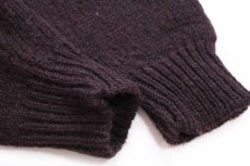 画像6: 英国製 BRITISH WOOL ESK VALLEY 雪柄 ノルディック柄 タートルネック ウールニット セーター 焦げ茶 M (6)