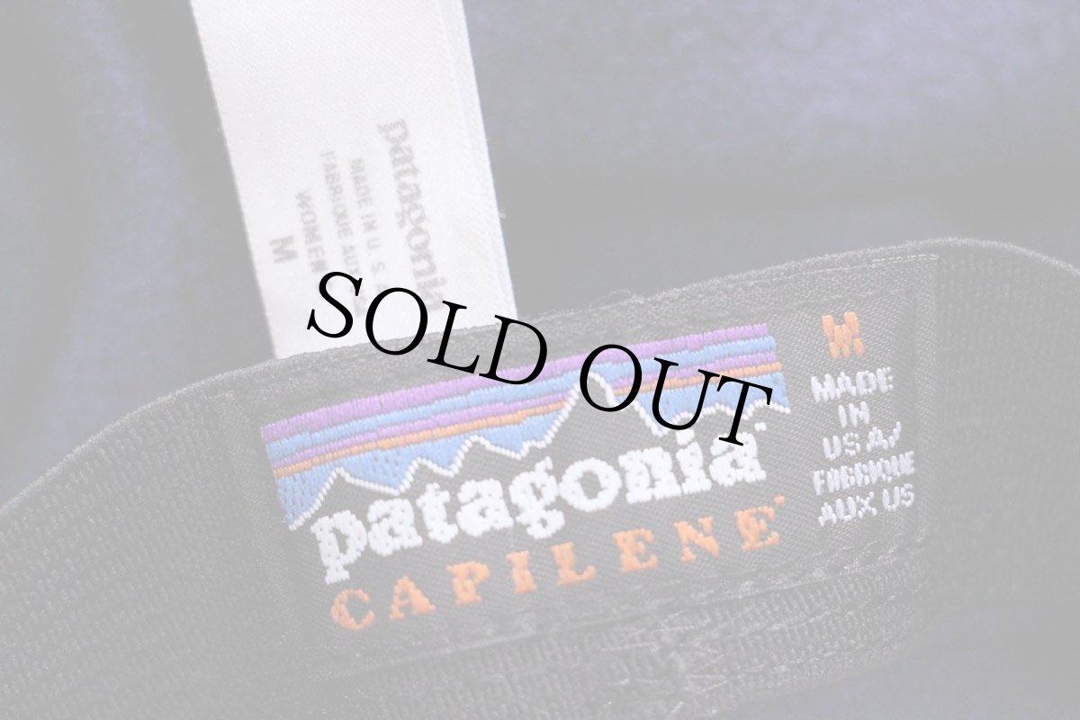 画像6: 00s USA製 patagoniaパタゴニア CAPILENEキャプリーン インナー フリースパンツ ナス紺 W-M (6)