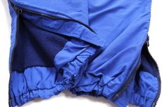 画像7: 80s USA製 LANDS'ENDランズエンド サイドジップ フリースライナー ナイロンパンツ 青 M (7)