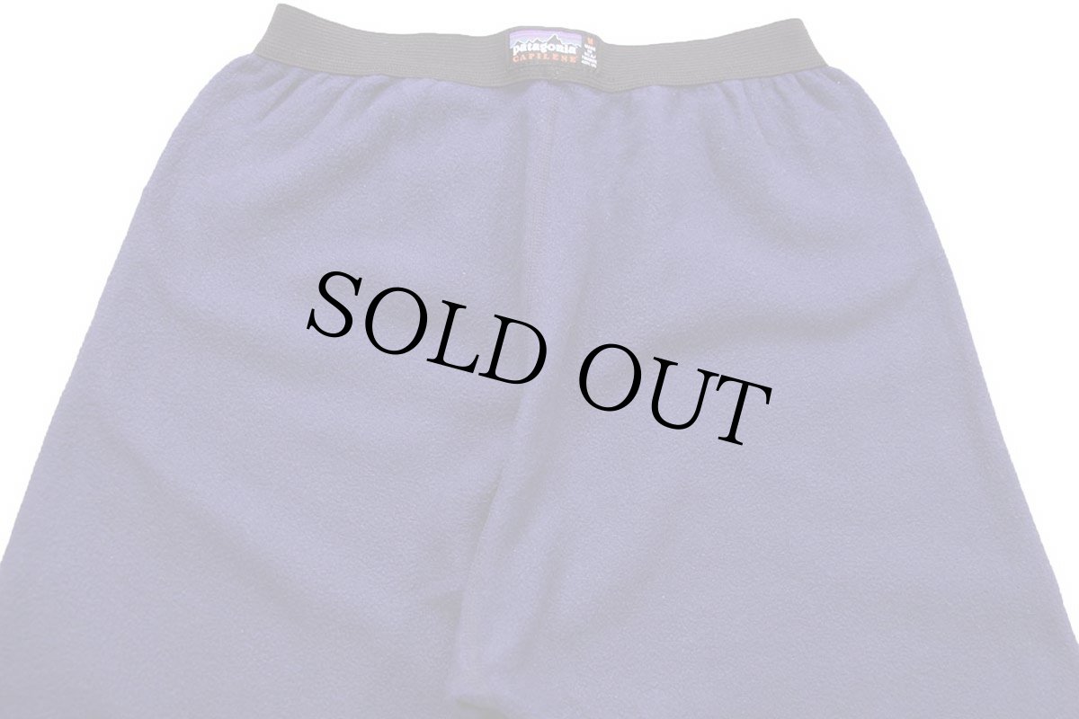 画像5: 00s USA製 patagoniaパタゴニア CAPILENEキャプリーン インナー フリースパンツ ナス紺 W-M (5)