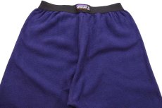 画像5: 00s USA製 patagoniaパタゴニア CAPILENEキャプリーン インナー フリースパンツ ナス紺 W-M (5)