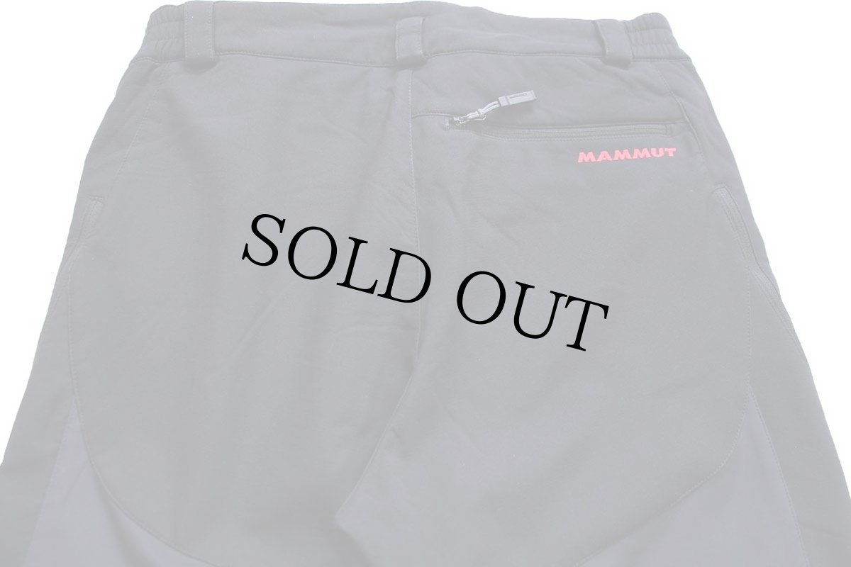 画像5: MAMMUTマムート ロゴ刺繍 SOFtech 切り替え ナイロン ソフトシェル スキーパンツ 黒 48 (5)