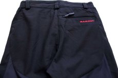 画像5: MAMMUTマムート ロゴ刺繍 SOFtech 切り替え ナイロン ソフトシェル スキーパンツ 黒 48 (5)