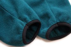 画像5: 90s USA製 Woolrichウールリッチ Heavenly Lake Tahoe 刺繍 スナップT プルオーバー フリース グリーン S (5)