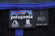 画像5: 00s USA製 patagoniaパタゴニア R2 POLARTEC フリースジャケット 黒 L (5)