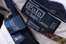 画像6: 90s ポロ ラルフローレン HAMMOND PANT ツータック コットン コーデュロイパンツ 紺 W38 L32 (6)